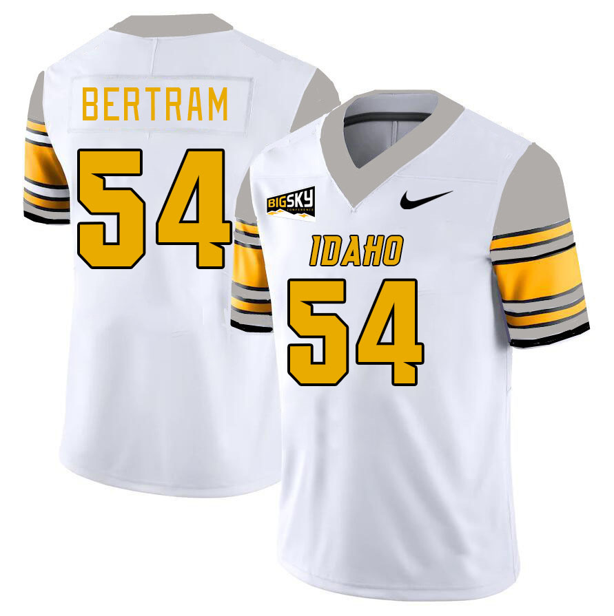 Men-Youth #54 Ben Bertram Idaho Vandals 2023 College Football Jerseys Stitched-White